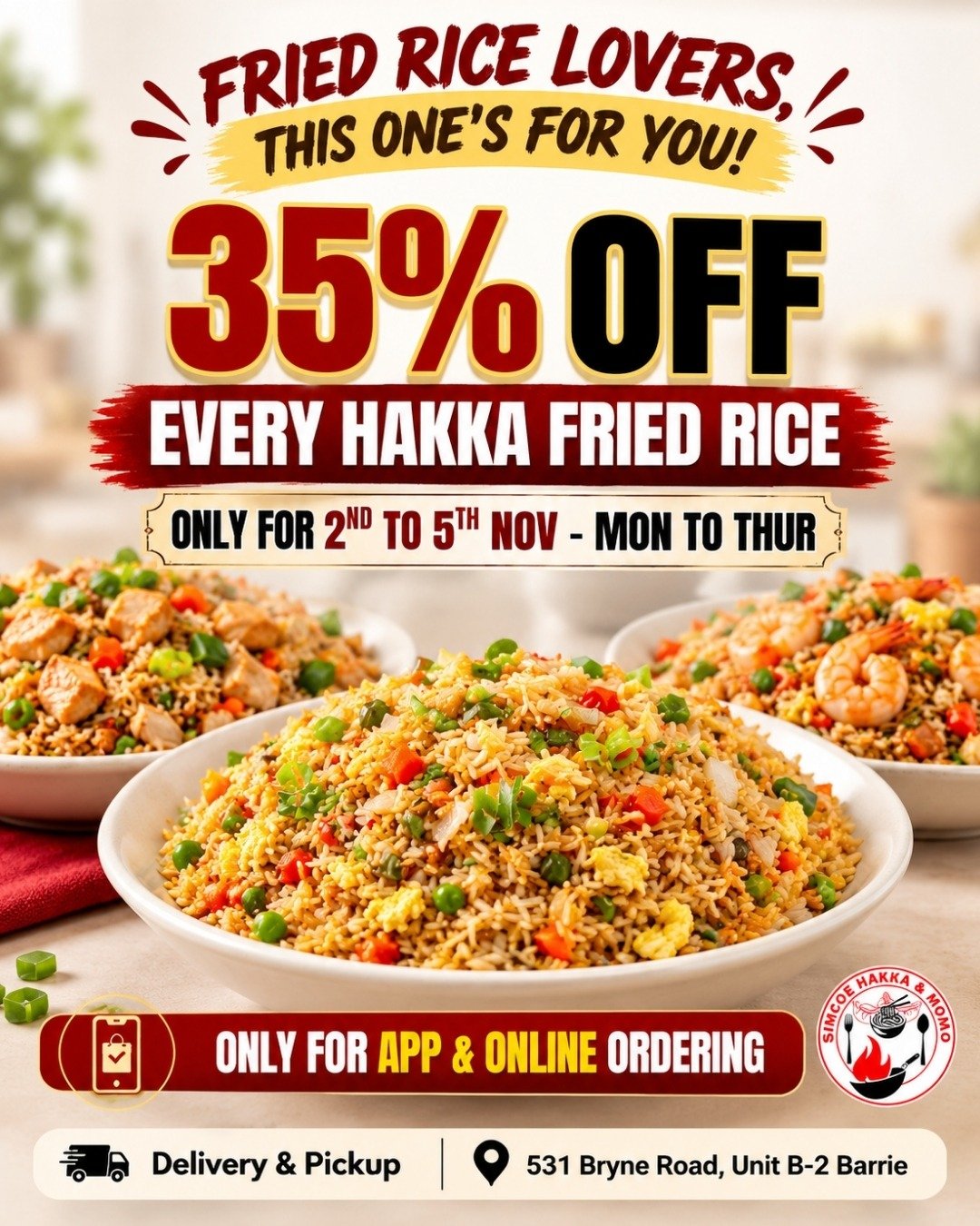 Simcoe Hakka Fried Rice Special
