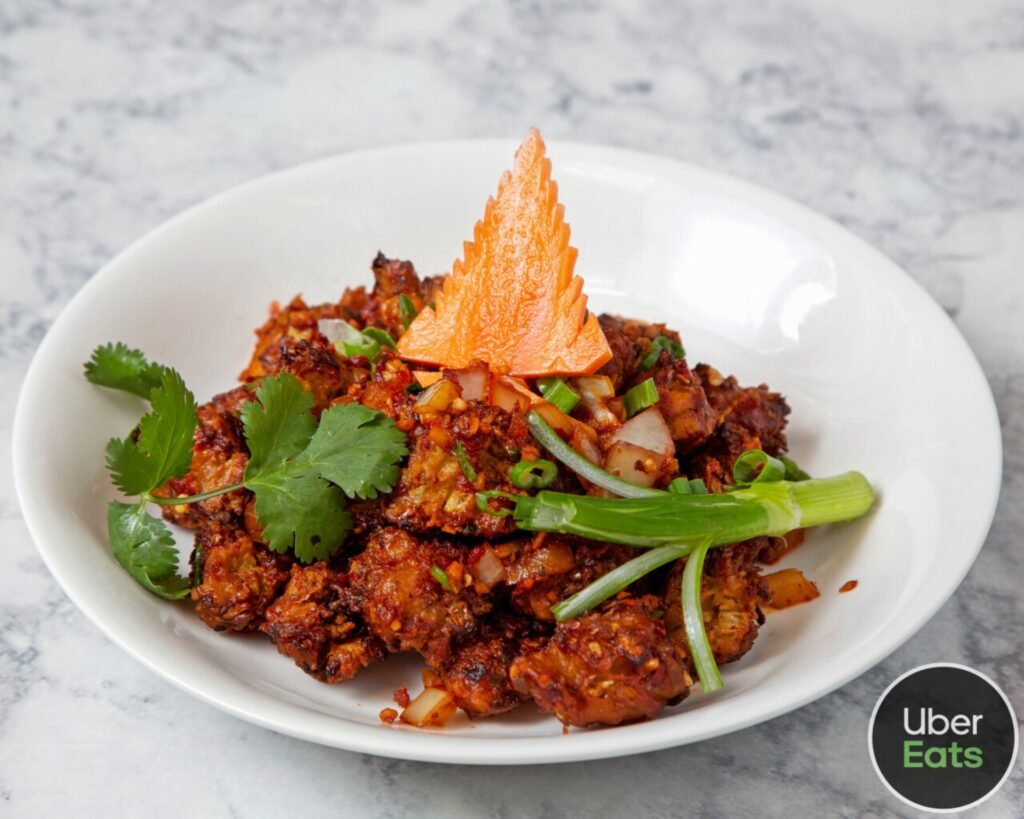 veggie manchurian dry by simcoe hakka and momo indo-chinese restaurant