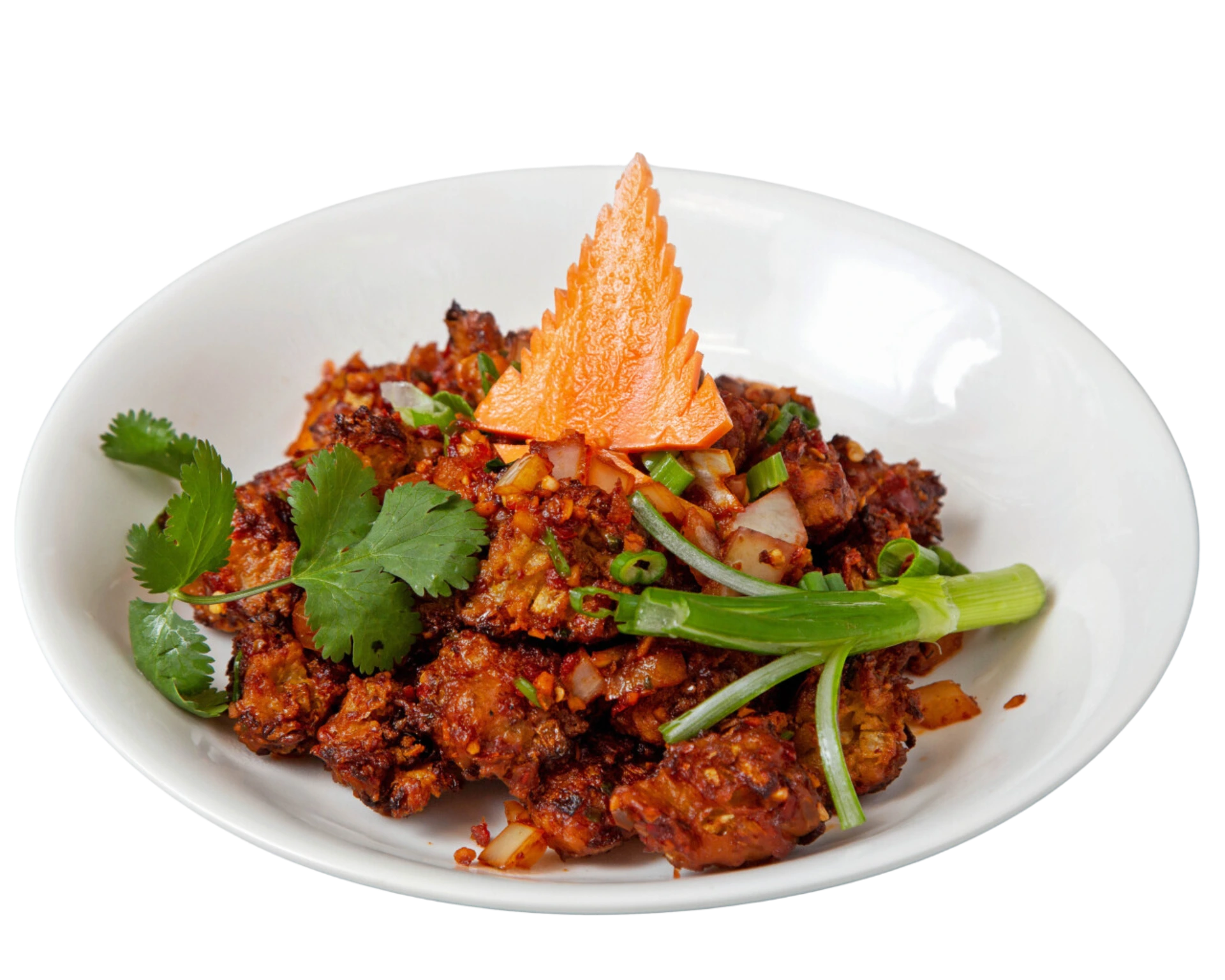 simcoe hakka and momo menu - veggie manchurian dry
